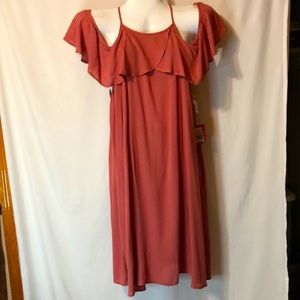 Mossimo Supply Co.  Cold Shoulder Dress. Clay L
